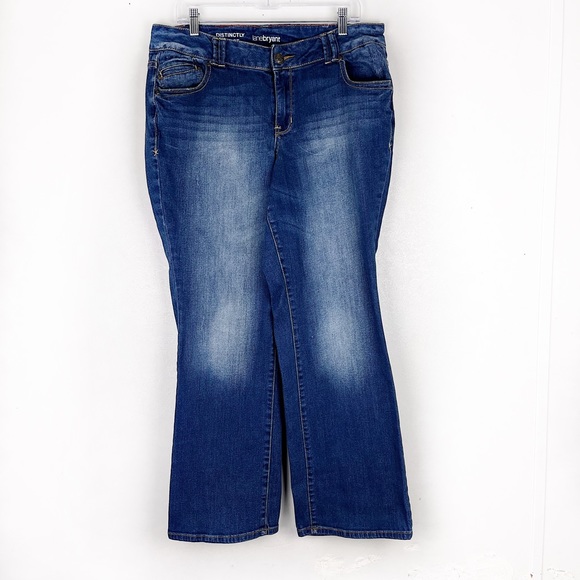 Lane Bryant Distinctly Bootcut Jeans Blue High Waisted 16 Average